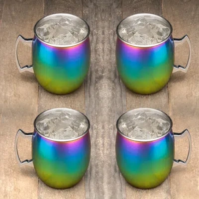 Cambridge Silversmiths 20 Oz. Stainless Steel Moscow Mule Mug In Rainbow