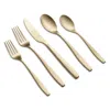 Cambridge Silversmiths Averie Satin 20 Piece Flatware Set In Champagne