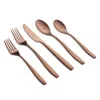 Cambridge Silversmiths Averie Satin 20 Piece Flatware Set In Copper