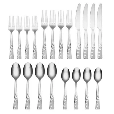 Cambridge Silversmiths Blossom Sand 20-piece Flatware Set