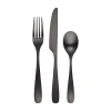 Cambridge Silversmiths Cambridge Eliana Black Satin 12-pc. Flatware Set In Black