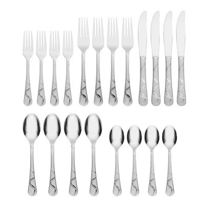 Cambridge Silversmiths Cambridge Felicity Sand 20-piece Flatware Set