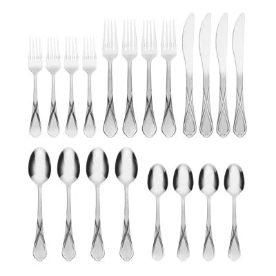 Cambridge Silversmiths Cambridge Heather Sand 20-piece Flatware Set
