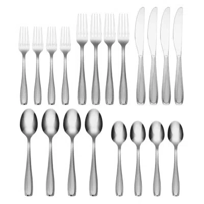 Cambridge Silversmiths Cambridge Waylen Sand 20-piece Flatware Set