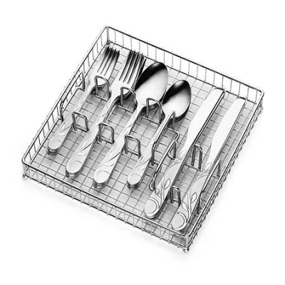 Cambridge Silversmiths Cambridge Zehira 40-pc. Flatware Set & Caddy In Silver