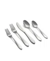 Cambridge Silversmiths Delia Mirror 20 Piece Stainless Steel Flatware Set, Service For 4 In Silver