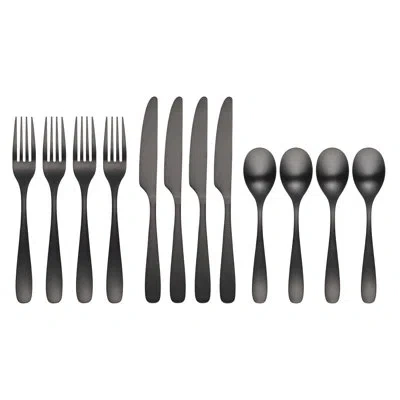 Cambridge Silversmiths Eliana Black 12-piece Flatware Set