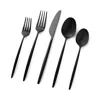 Cambridge Gaze Black Satin 20-piece Flatware Set In Black