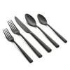 Cambridge Silversmiths Gilda Black Satin 20-piece Flatware Set, Service For 4 In Black