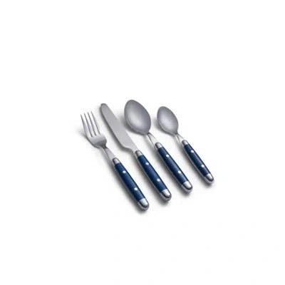 Cambridge Silversmiths Jubilee 16 Piece Flatware Set, Service For 4 In Blue