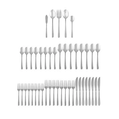 Cambridge Silversmiths Jude 45 Piece Flatware Set, Service For 8
