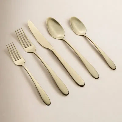 Cambridge Silversmiths Poet 20 Piece Flatware Set, Service For 4 In Champagne Satin