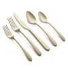 Cambridge Silversmiths Poet Satin 20 Piece Flatware Set In Champagne
