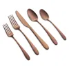 Cambridge Silversmiths Poet Satin 20 Piece Flatware Set In Copper