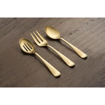 Cambridge Silversmiths Rhiannon Pvd Champagne Sat 3 Piece Hostess Set, Champagne