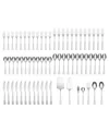 Cambridge Silversmiths Stainless Steel Ashlyn Mirror 67-piece Flatware Set, Service For 12 In Metallic And Stainless