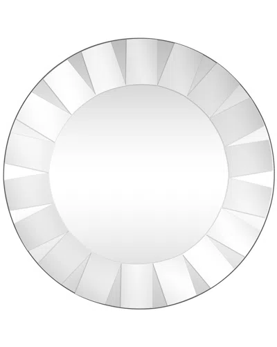 Camden Isle Glass Petal Mirror In Gray