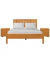 Camden Isle Graham 3pc Platform Bed & Nightstands Set