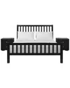 Camden Isle Hampton 3pc Platform Bed & Nightstands Set