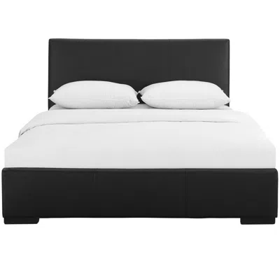 Camden Isle Hindes Upholstered Platform Bed, Black, King/ Black