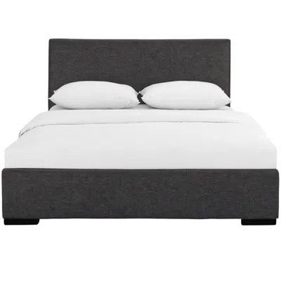 Camden Isle Hindes Upholstered Platform Bed, Grey, King/ Grey