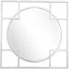 Camden Isle Kinney Square Wall Mirror In White