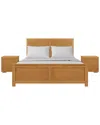 Camden Isle Winston 3pc Platform Bed & Nightstands Set