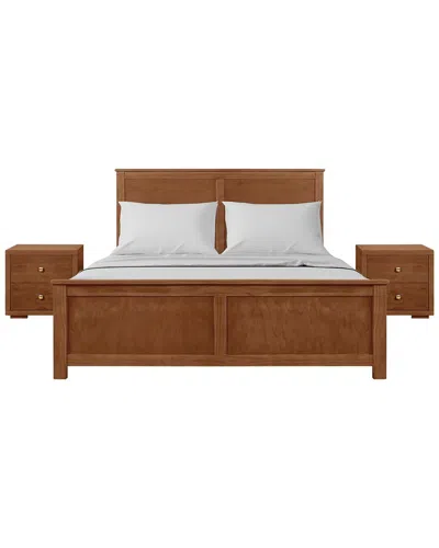 Camden Isle Winston 3pc Platform Bed & Nightstands Set
