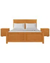 Camden Isle Winston 3pc Platform Bed & Nightstands Set