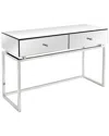 Camden Isle S Addison Console Table In Silver