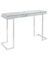 Camden Isle S Aldon Console Table In Silver