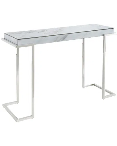 Camden Isle S Aldon Console Table In Silver