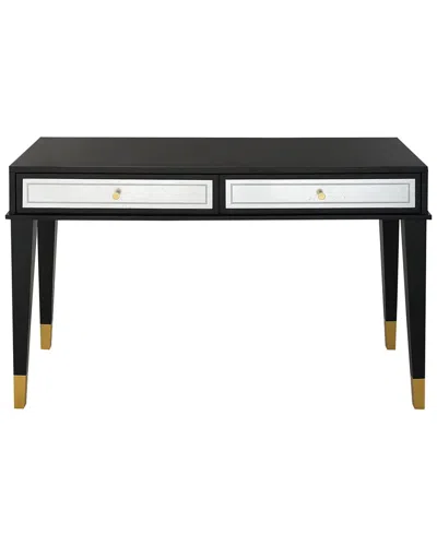 Camden Isle Makalu 47.2 In. Black Rectangle Glass Console Table
