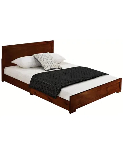 Camden Isle S Trent Wooden Platform Bed In Brown