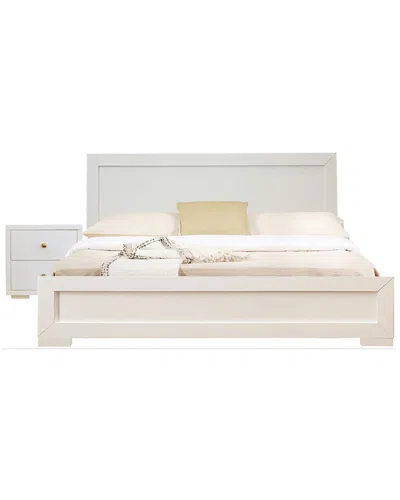 Camden Isle S Trent Wooden Platform Bed In White