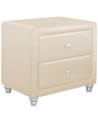 Camden Isle S Upholstered 2 Drawer Nightstand In Beige