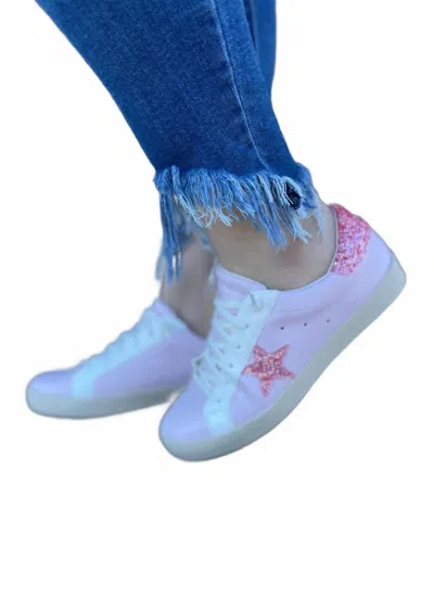 Camel Threads Call Me Elle Woods Sneakers In Pink And White In Multi