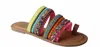 Camel Threads Women's Boho Flat Sandals In Camel In Multi