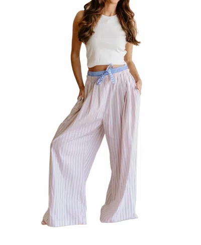 Camellia Ready To Go Wide Leg Pants In Pink Multi