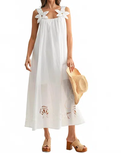 Camellia Summer Breeze Maxi Dress In Off White