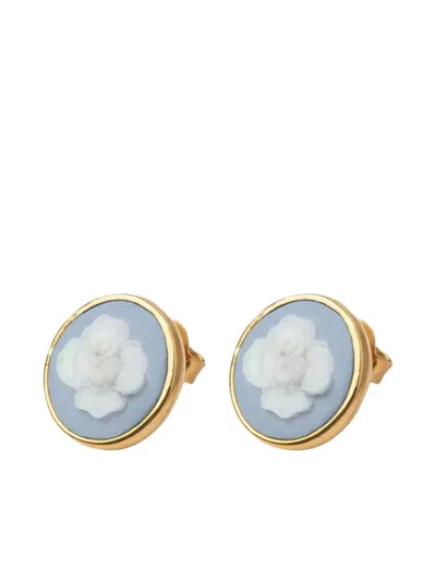 Cameo & Beyond Delicate Rose Stud Earrings