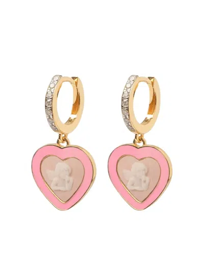 Cameo & Beyond Friendship Cherubs Huggie Hoops