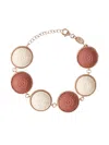 Cameo & Beyond Rosette Disc Bracelet