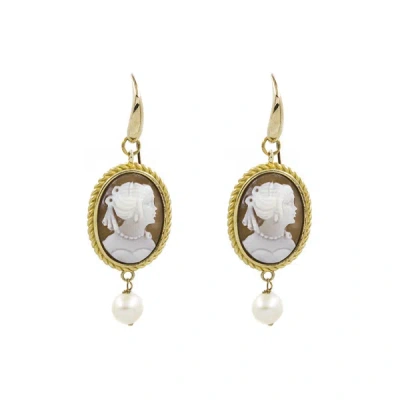 Cameo-italiano Earrings Woman Cameo Italiano Fatcam In Multi