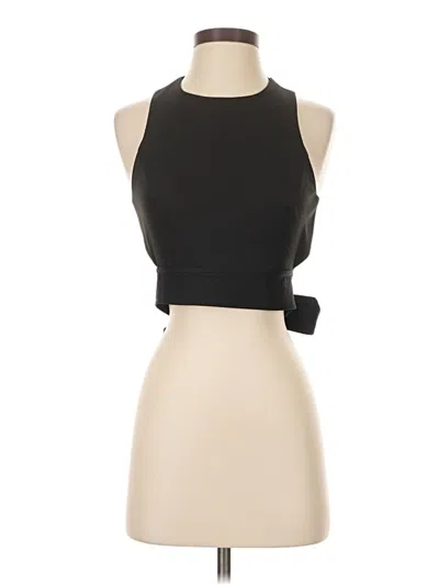 Pre-owned Cameo Sleeveless Top Black Halter Neckline Tops