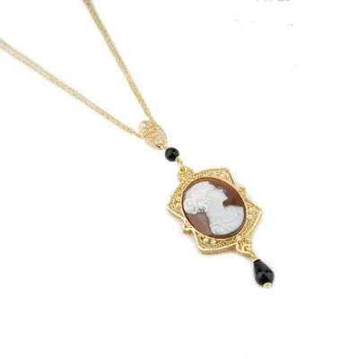 Cameo-italiano Women's Necklace Cameo Italiano 101946 In Orange