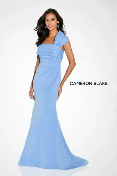 Cameron Blake Cb144 Formal Long Evening Dress In Blue