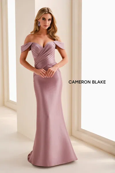 Cameron Blake Cb828 Long Mermaid Formal Dress In Pink