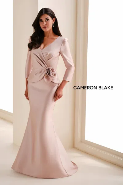 Cameron Blake Cb830 Long Formal Mother Of The Bride  Mermaid Dress In Pink