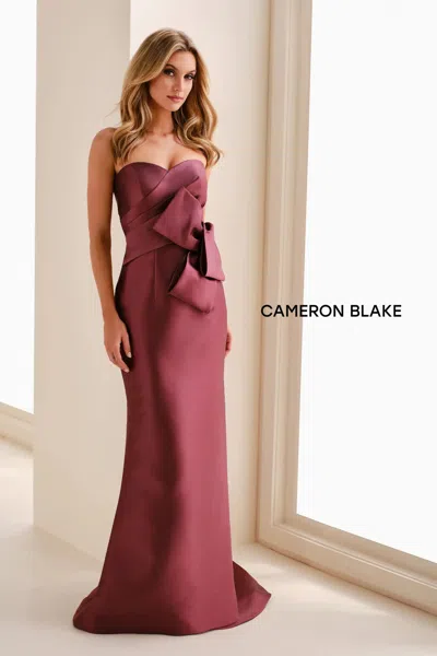 Cameron Blake Cb831 Long Formal Mermaid Evening Dress In Pink
